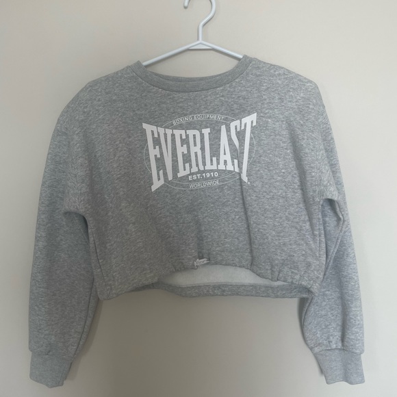 Grey Cropped Hoodie - Picture 3 of 3